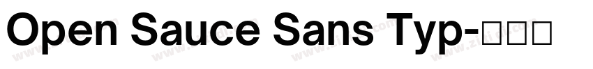 Open Sauce Sans Typ字体转换